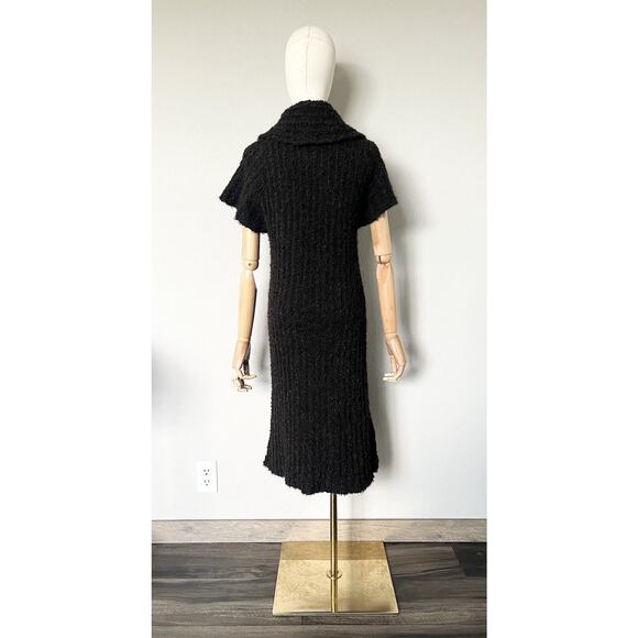 Tabask Handmade Peruvian Alpaca Wool Blend Knit Brown Long Cardigan Sweater Sz S - Picture 10 of 16